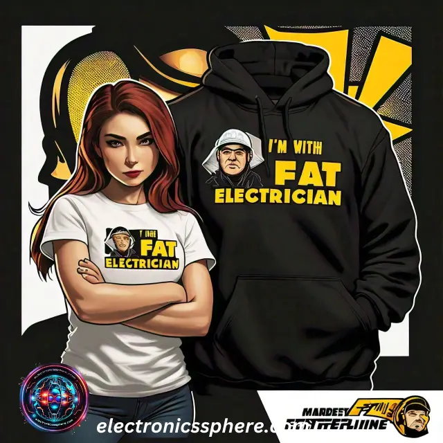 From baseball caps to beanies, headwear in The Fat Electrician merch line often sports military insignia and witty one-liners.